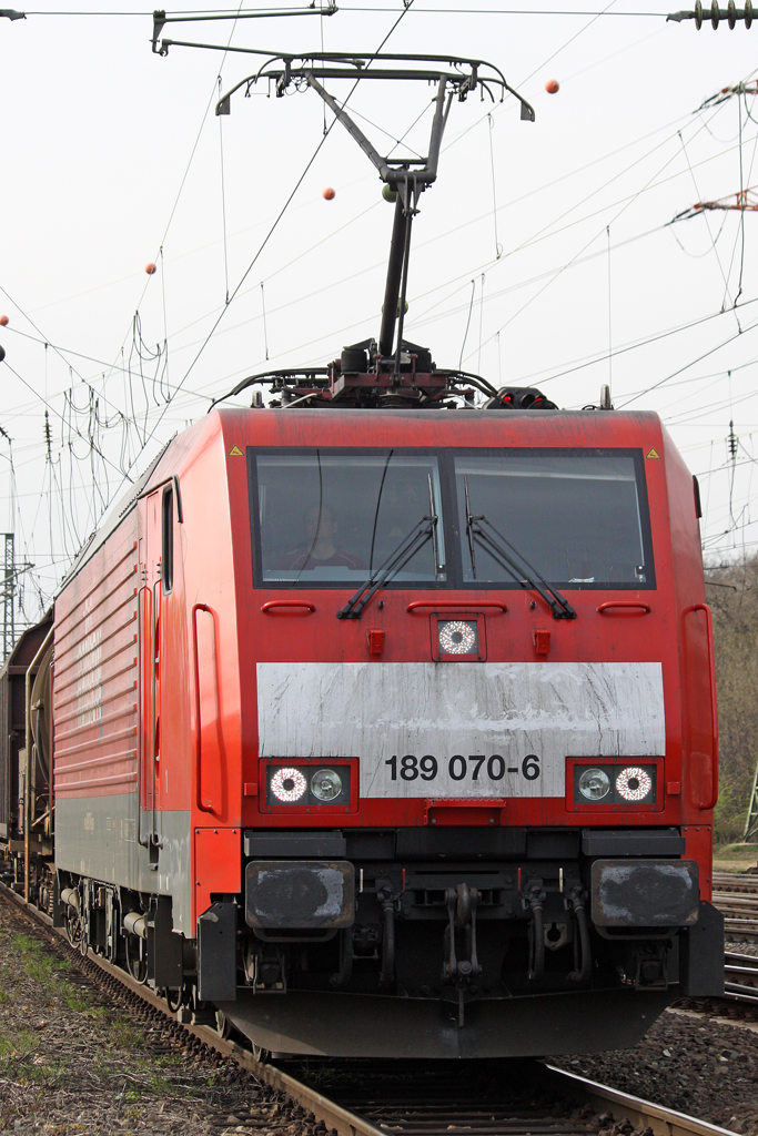 Die 189 070-6 in Gremberg am 07,04,10