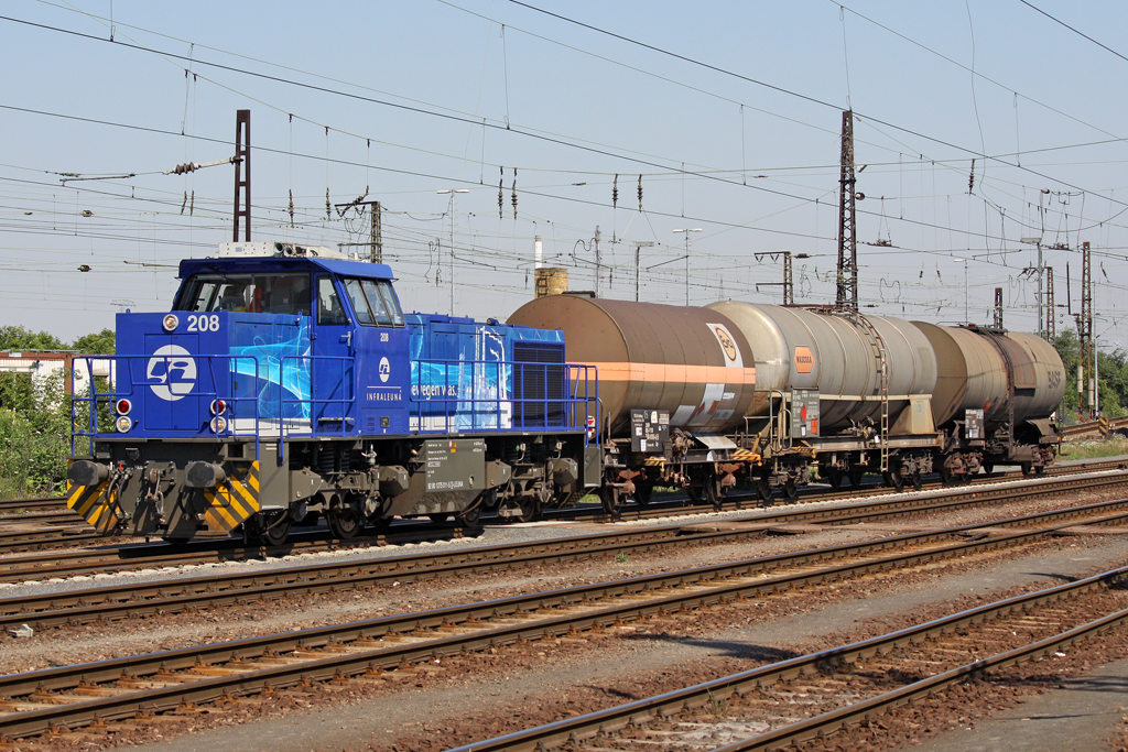 Die 208 der INFRALEUNA in Gro�korbetha am 09,07,10