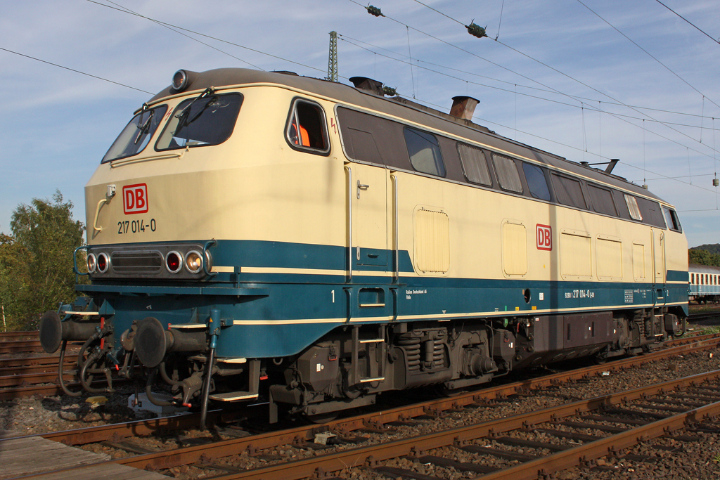Die 217 014-0 im DB Museum Koblenz am 20,09,10
