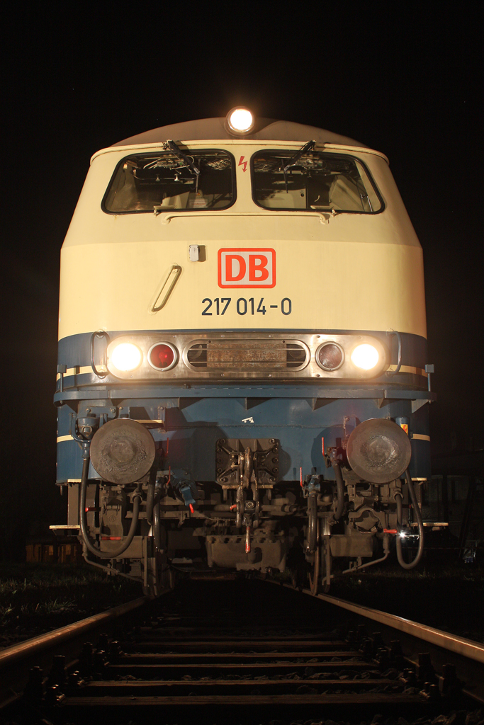 Die 217 014-0 in Koblenz L�tzel am 23,09,11