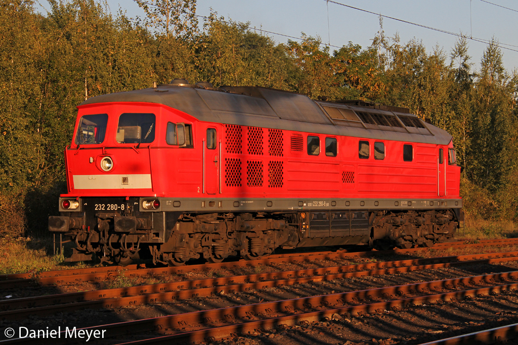 Die 232 280-8 bei dem Dieselfest im DB Museum Koblenz L�tzel am 30,09,12
