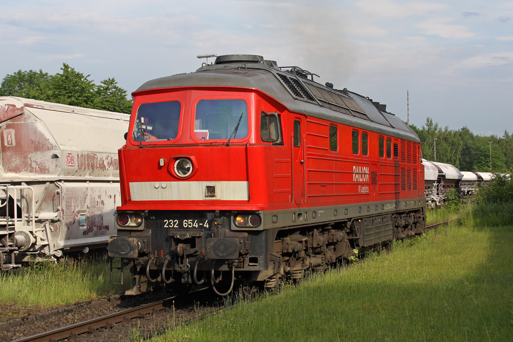 Die 232 654-4 in Dornap-Hahnenfurt am 09,06,10