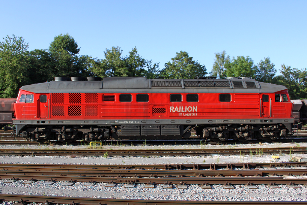 Die 232 654-4 im Rheinkalk Werk W�lfrath am 15,06,10