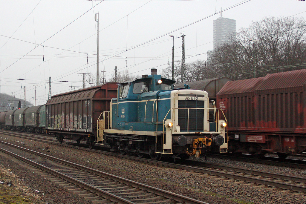 Die 365 131-2 in K�ln West am 29,02,12