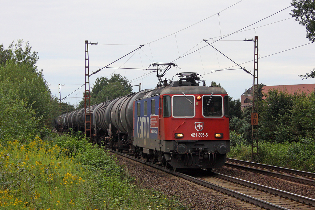 Die 421 395-5 in Hannover Limmer am 16,08,11