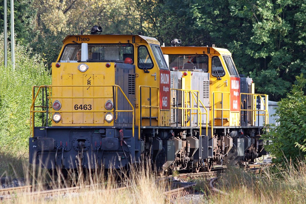 Die 6463 und 6461 von Railion NL in W�lfrath Flandersbach am 17,09,09
