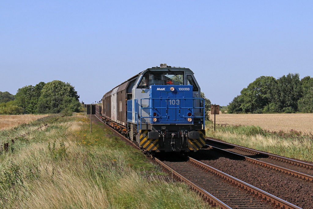 Die CFL Cargo 1103 in Klanxb�ll am 15,08,12