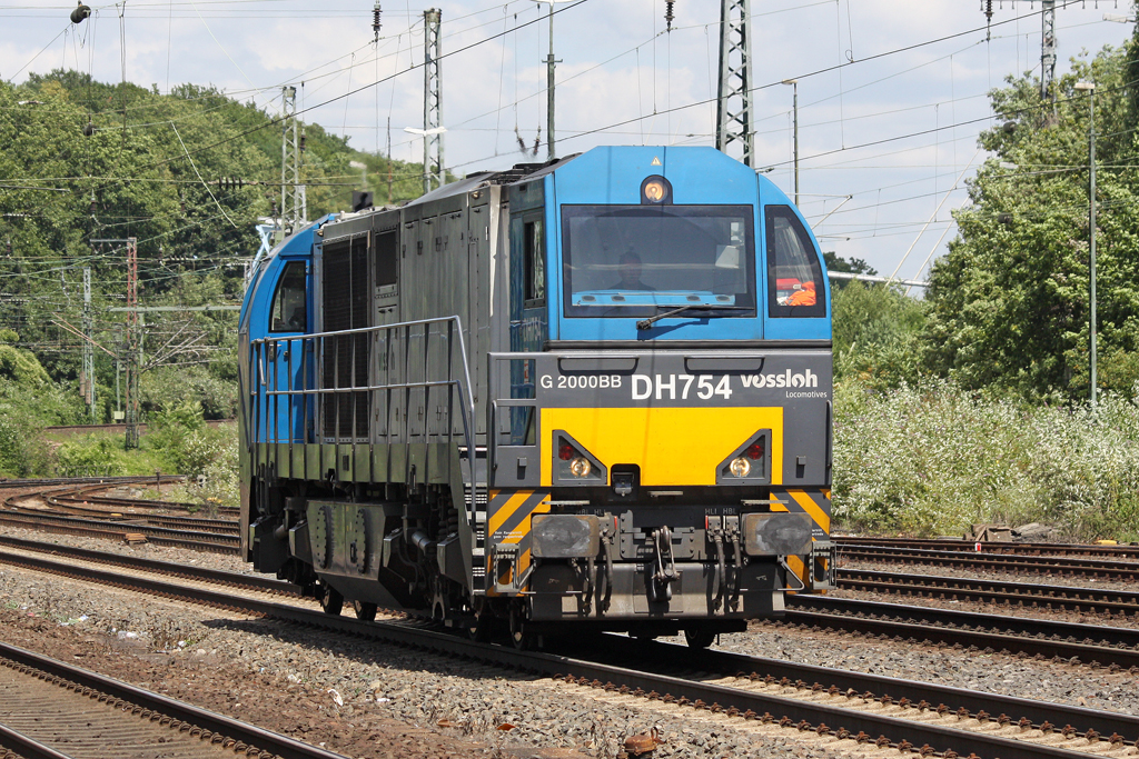 Die DH754 der HGK in K�ln West am 15,07,10
