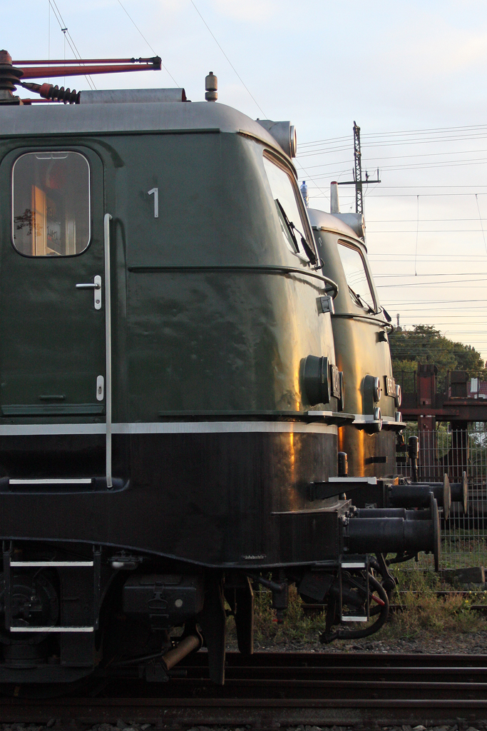 Die E40 128 nben E50 091 im DB Museum Koblenz am 20,09,10