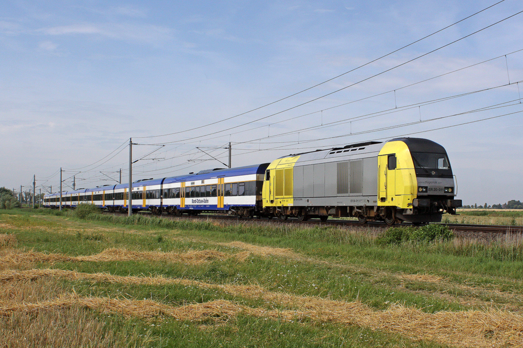 Die ER 20-011 in Borsfleth am 03,08,11  