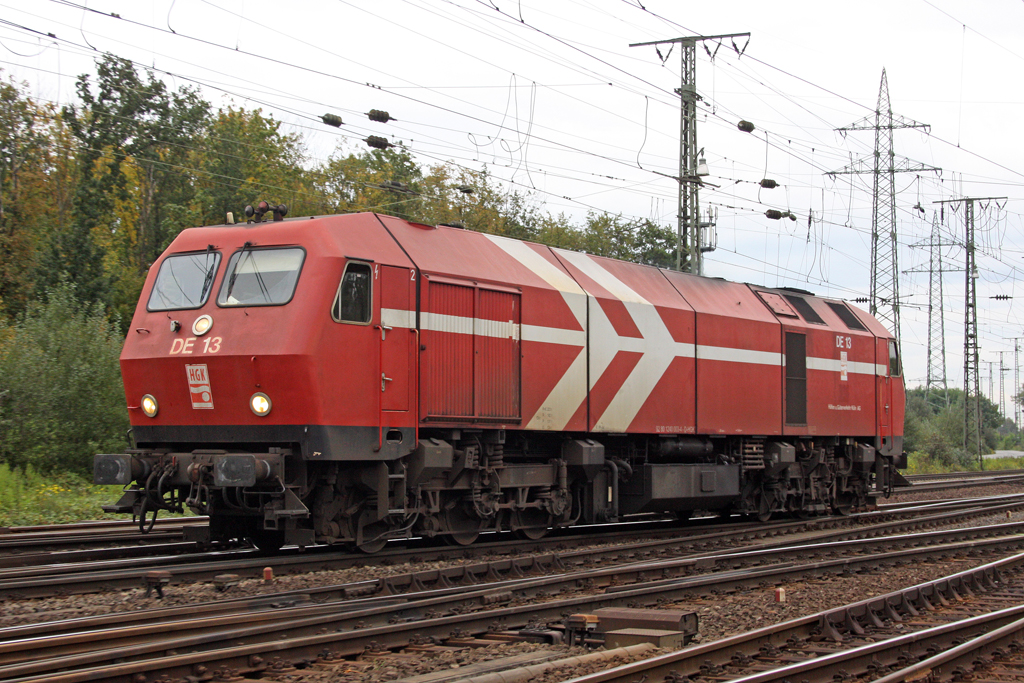 Die HGK DE 13 in Gremberg am 05,10,10