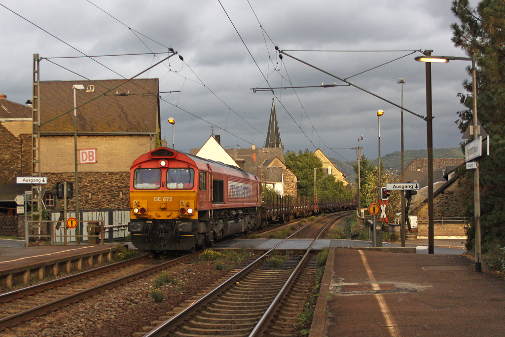 Die HGK DE 672 in Pommern ( Mosel ) am 08,10,11