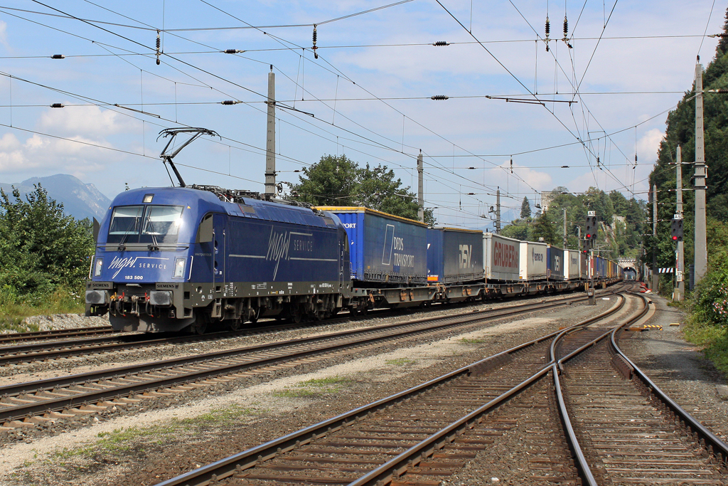 Die MGW 183 500 in Brixlegg am 31,07,11