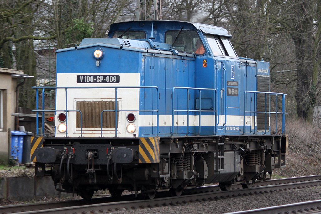 Die V100-SP-009 in Ratingen Lintorf am 19,03,10