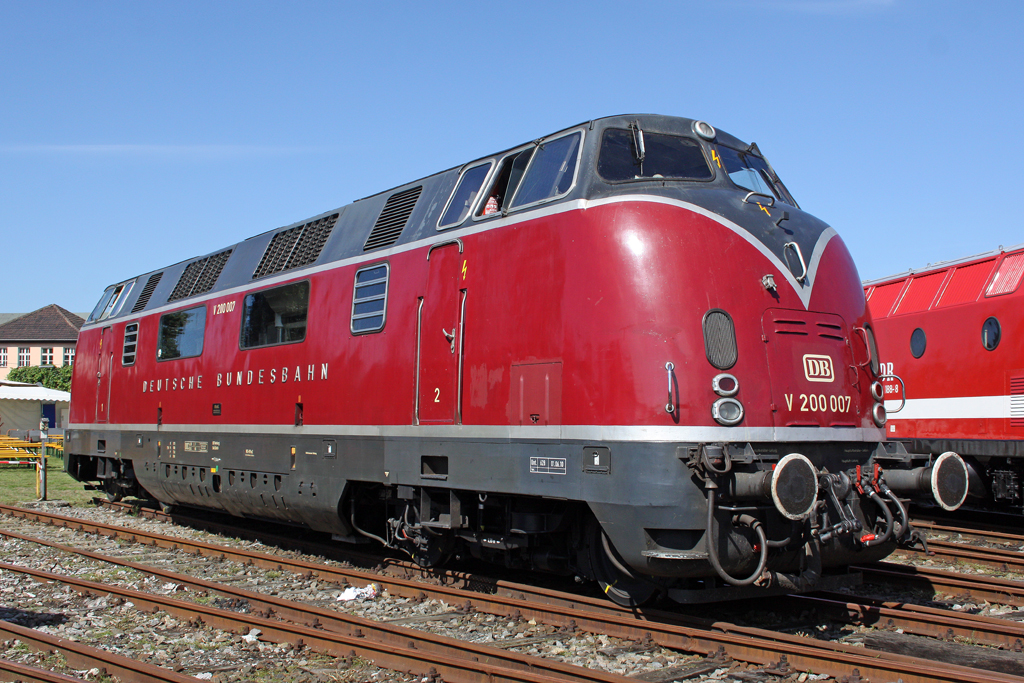 Die V200 007 im BW N�rnberg Gostenhof am 20,08,10