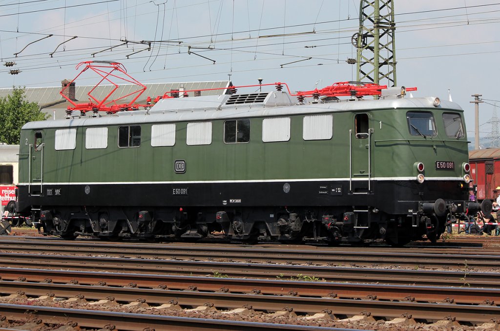 E50 091 bei der Lokparade im DB Museum Koblenz am 21.05.2011