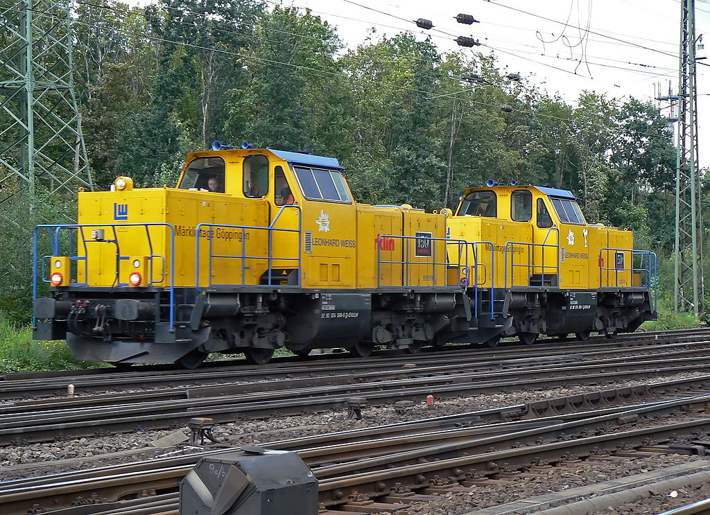 Eine DT BR214 der Leonhard Weiss in Gremberg am 16.09.2010