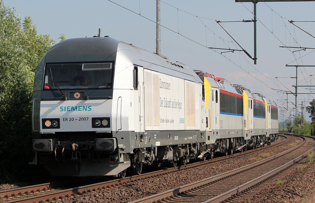ER-20 2007 mit drei belg. 18ern  in Porz Wahn am 17.05.2011