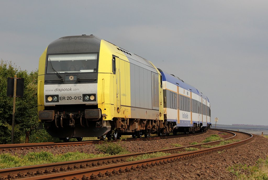 ER20 012 mit NOB Zug bei Morsum am 06.08.2011