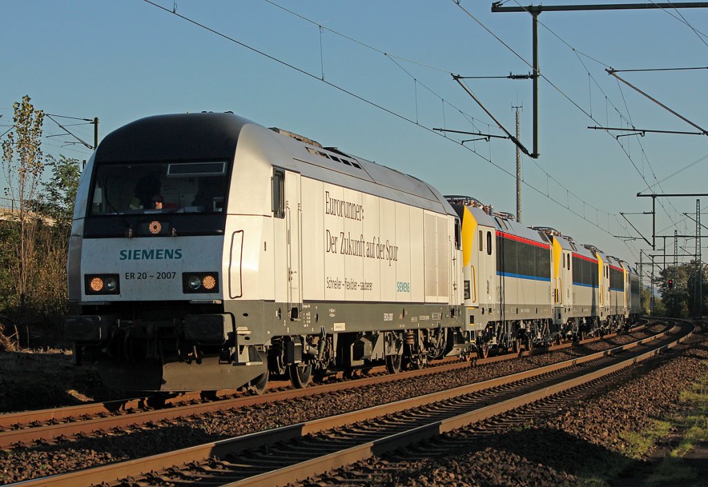 ER20 2007 mit 4 belg. 18ern am Haken in Porz Wahn am 15.10.2011