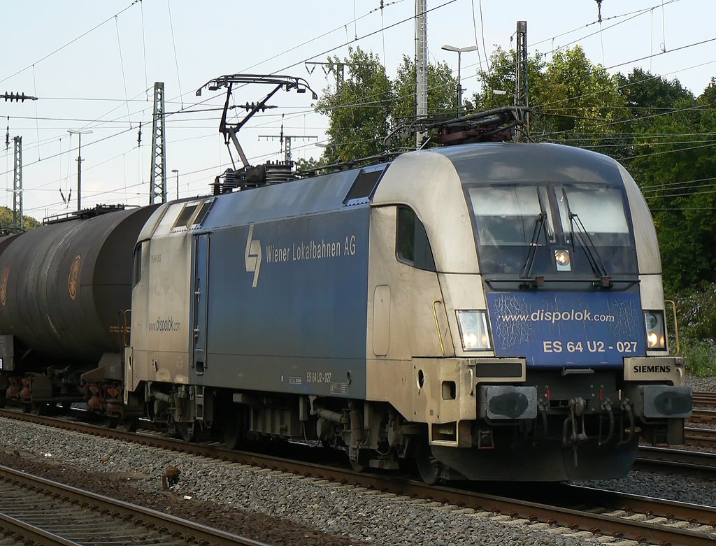 ES 64 U2-027 in K�ln West im Sommer 2009