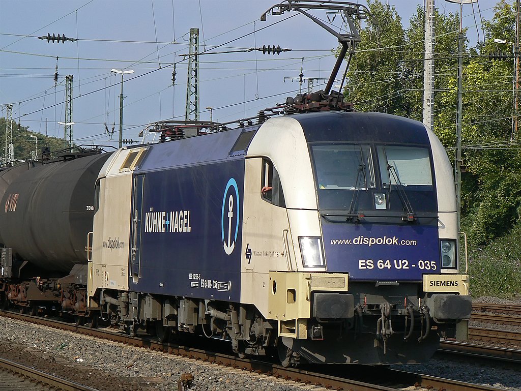 ES 64 U2-035 in K�ln West im Sommer 2009