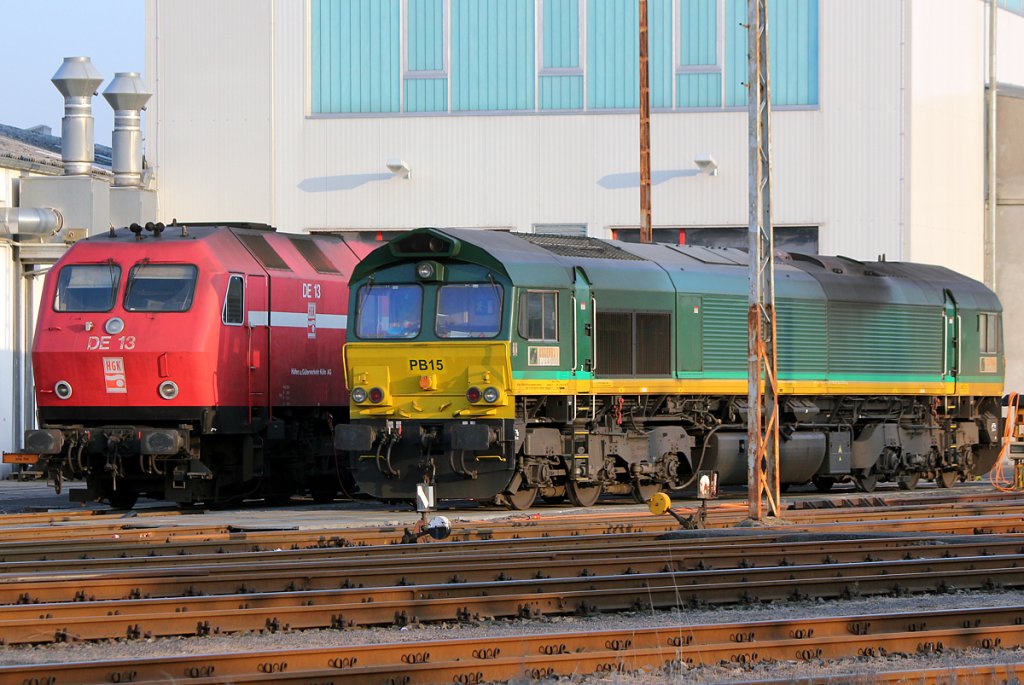 Gro�diesel Treffen im BW der HGK in Br�hl Vochem , DE13 neben PB15 , am 08.02.2012