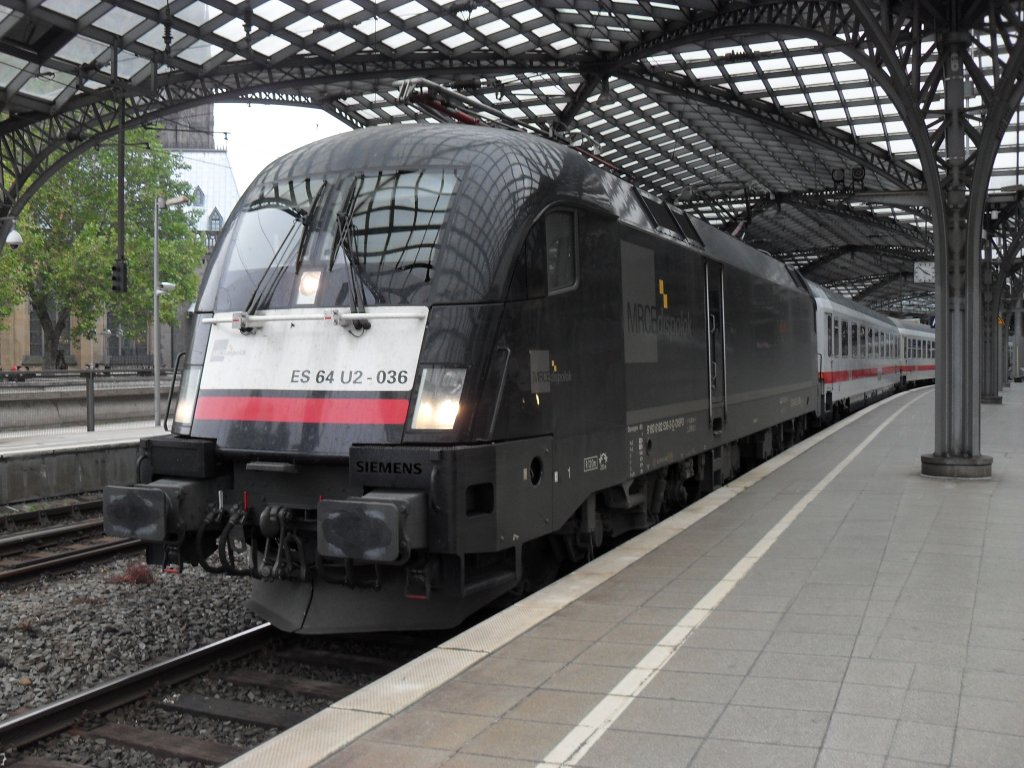 MRCE ES 64 U2-036 im K�lner Hbf im Sommer