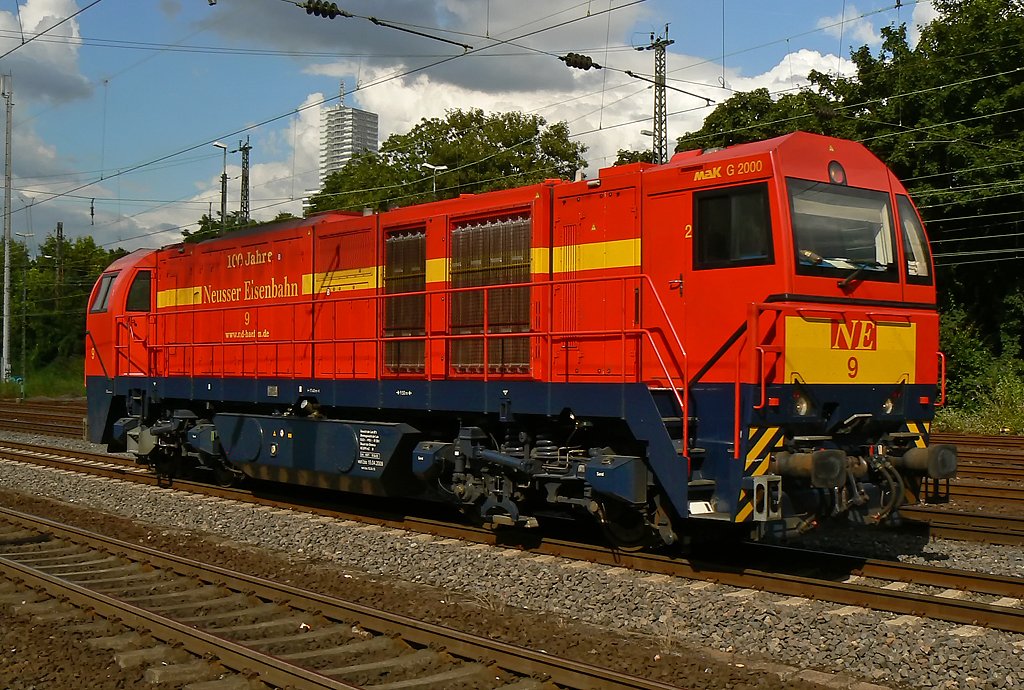 NE 9 der Neusser Eisenbahn in K�ln West, Sommer 2009