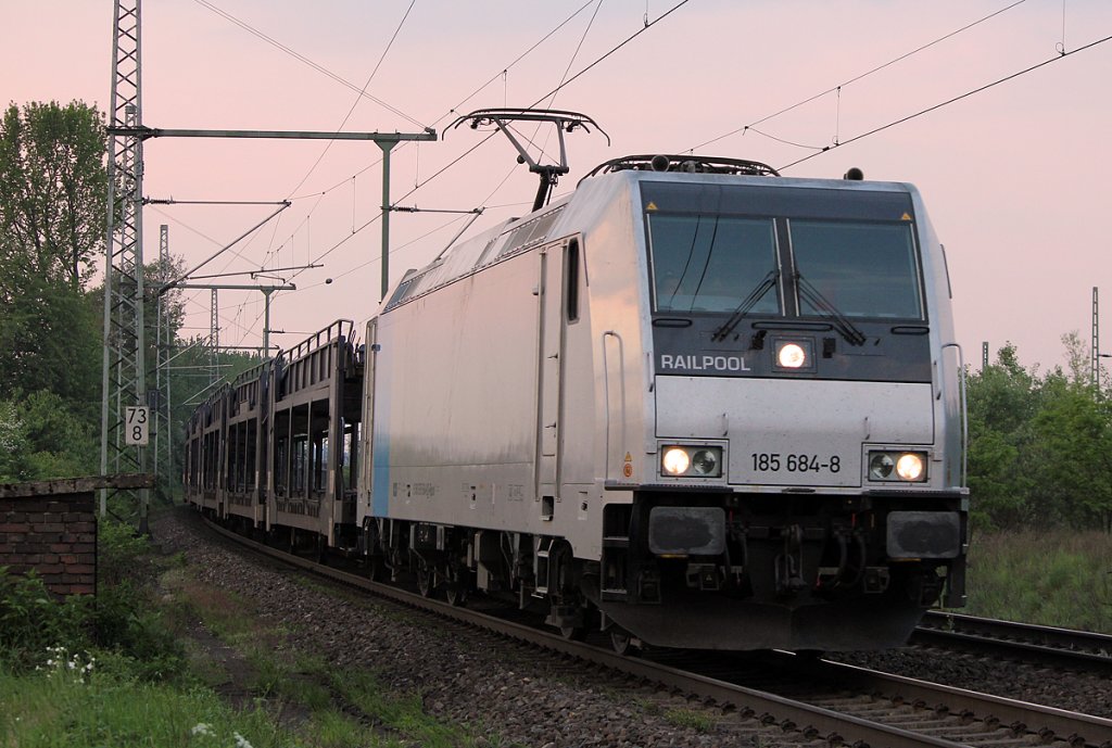 Railpool´s 185 684-6 in Porz Wahn am 28.04.2011 