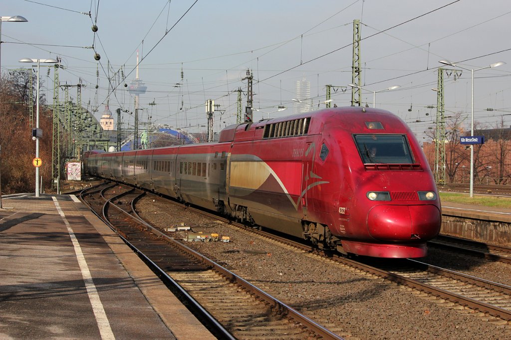 Thaly´s 4322 auf dem Weg rtg BW Deutzerfeld , aufgenommen am 09.03.2012 in K�ln Messe/Deutz