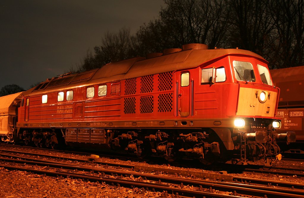 Und mal wieder die 232-909-2 in Dornap-Hahnenfurth am 20.11.09 
