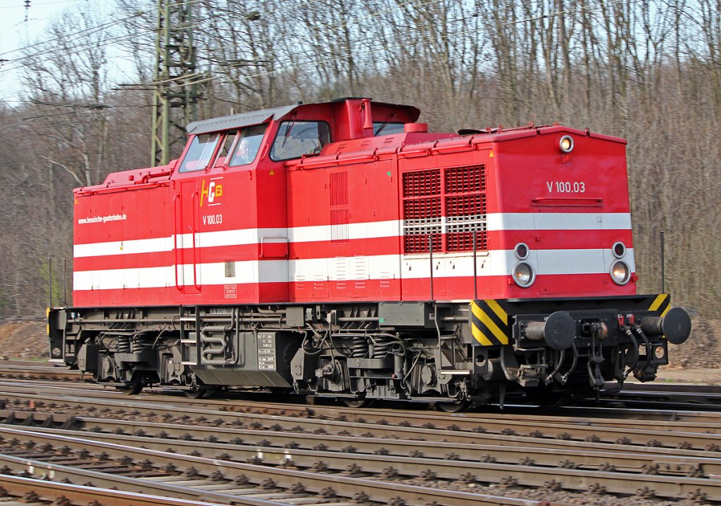 V100.03 der hessischen G�terbahn Lz in Gremberg am 24.03.2011 