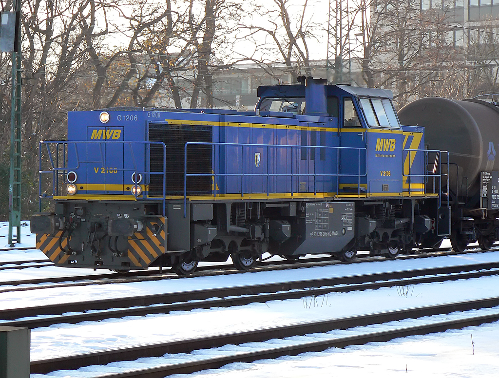 V2106 der MWB in K�ln West am 30.12.2010