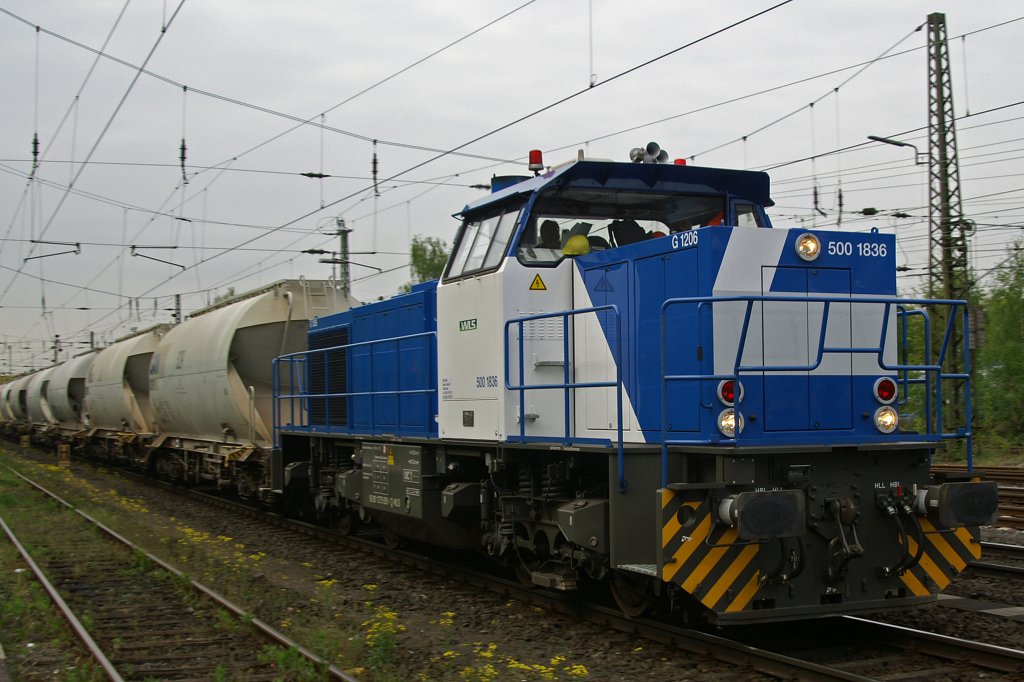 WLS 500 1838 im Einsatz f�r NE am 10.5.10 in Duisburg-Entenfang