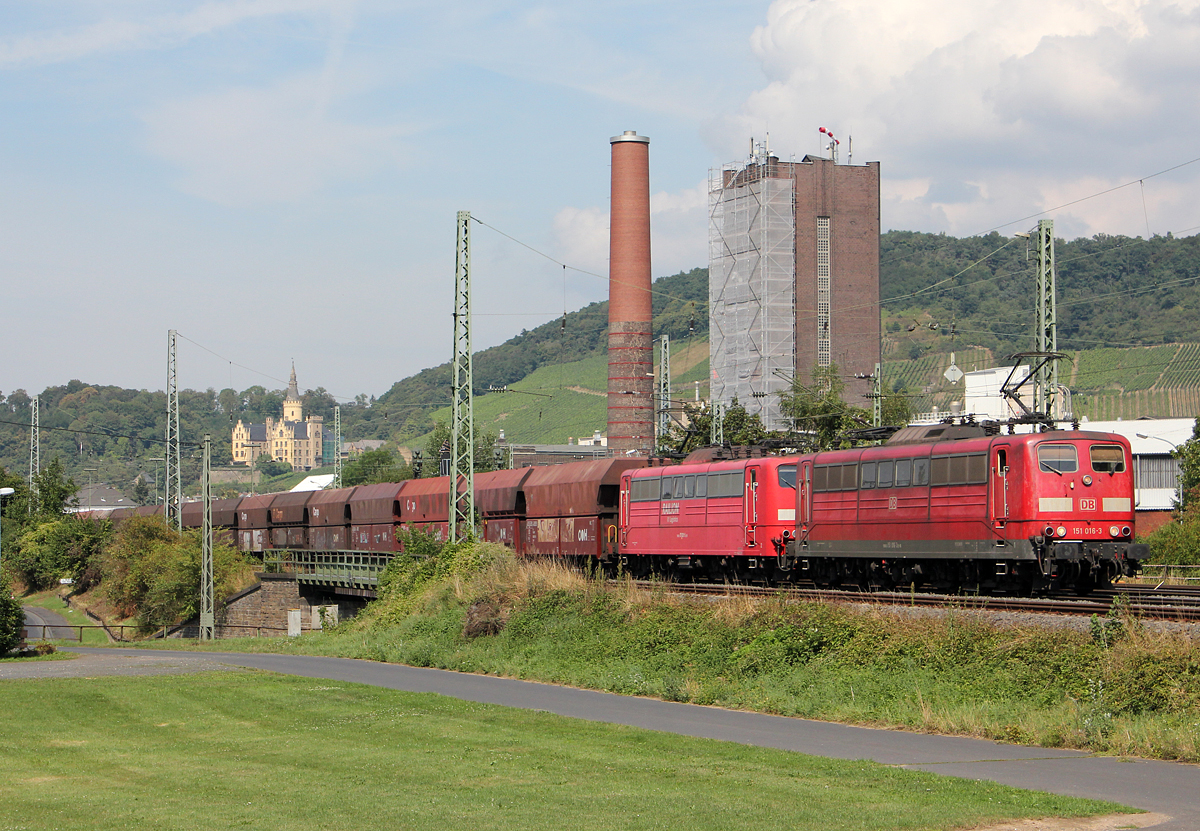 151 016 & 151 021 bei Bad H�nningen am 29.08.2013