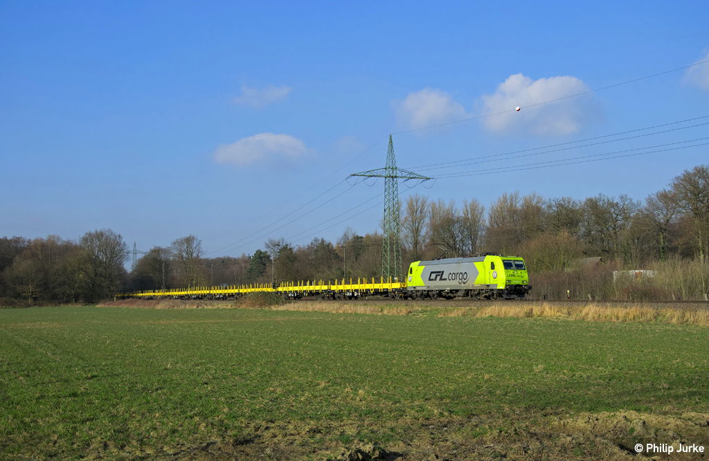 185 534-5 am 05.03.2014 bei Ratingen-Lintorf.