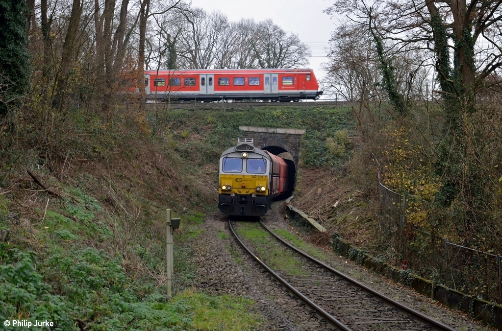 266 429-0 alias 247 029-2 mit dem GM 60291 (Flandersbach - Duisburg HKM) am 04.12.2014 bei Ratingen Auermühle.
