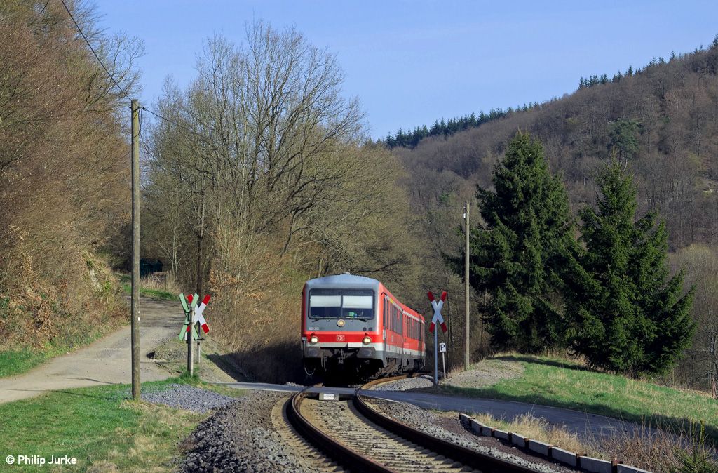 629 313-7 als RB 12422 (Andernach - Kaisersesch) am 30.03.2014 bei Urmersbach.
