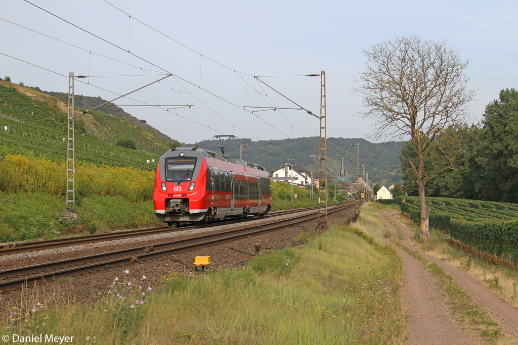 Der 442 501 in Pommern ( Mosel ) am 22.08.2013