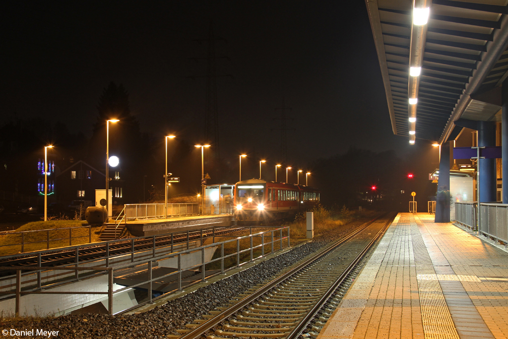 Der 628 507 in Remscheid Lennep am 14.12.2013