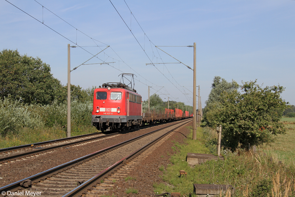 Die 140 637-0 in V�hrum am 24.08.2013
