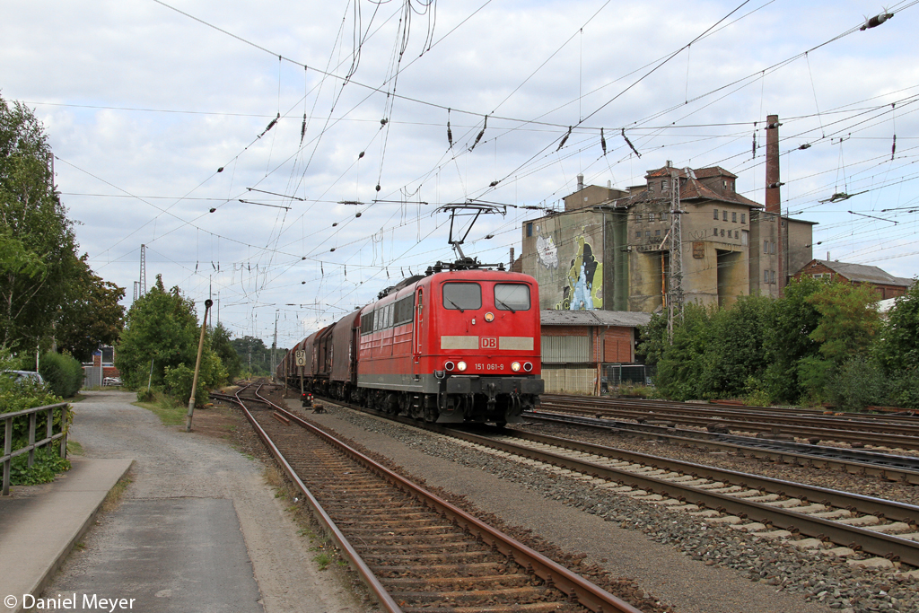Die 151 061-9 in Verden (Aller) am 27.08.2013 