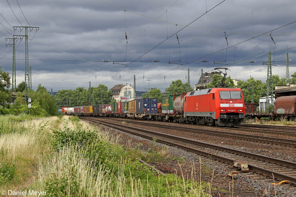 Die 152 161-6 in Koblenz L�tzel am 05.07.2014