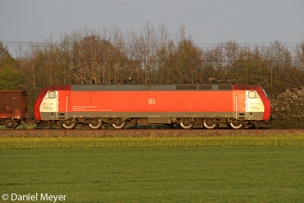 Die EG 3105 bei Quarnstedt am 05,05,13 