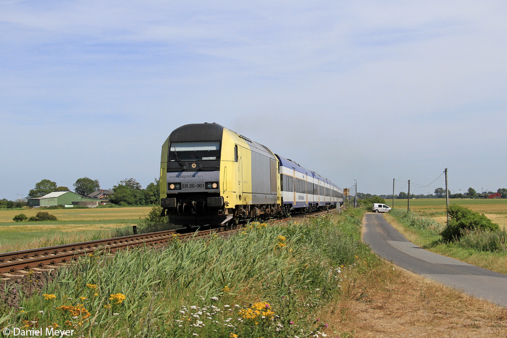 Die ER20-001 der NOB in Lehnshallig am 22.07.2013 