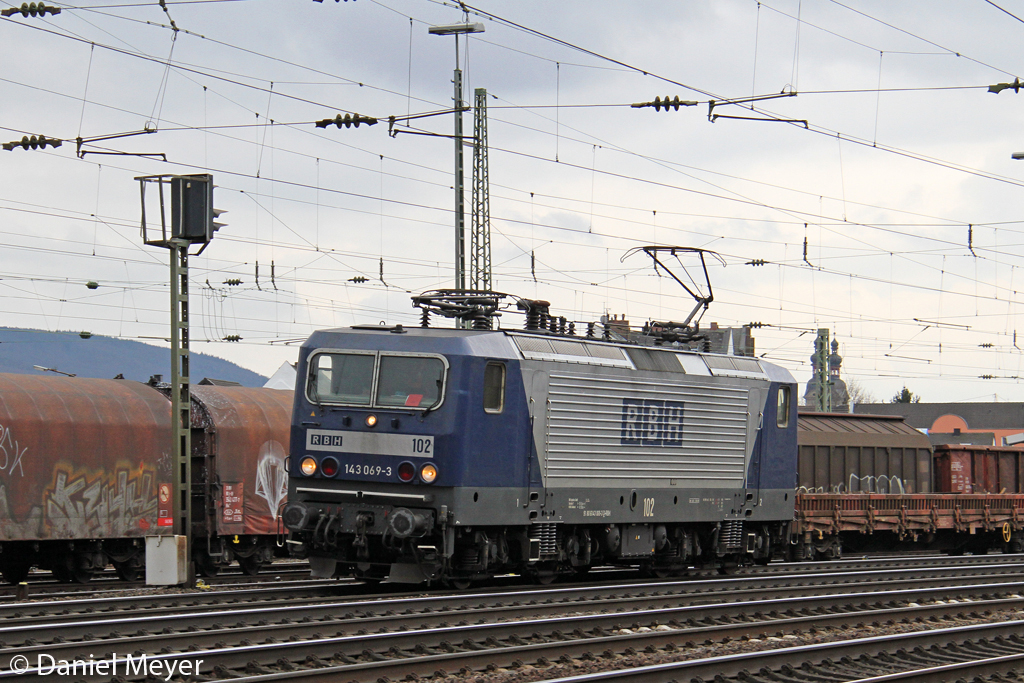 Die RBH 143 069-3 in Koblenz L�tzel am 10,04,13
