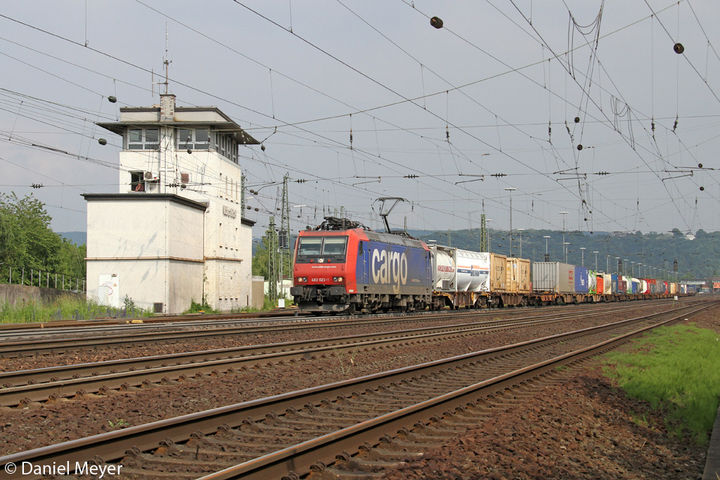 Die SBB 482 022-1 in Koblenz L�tzel am 11.06.2013