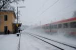 Winter im Bahnhof A�ling.