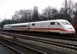 Bonusbild des Tages : Der Experimental ICE 410 101-0 in K�ln West Ende Feb.2009 .